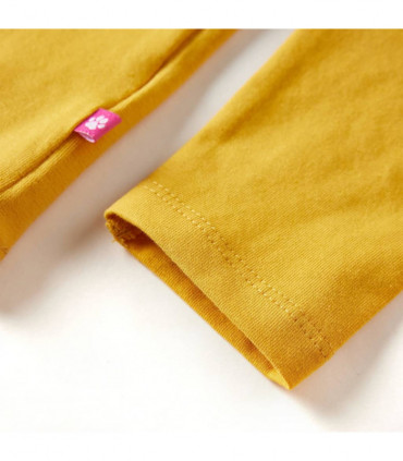 Kids' T-shirt with Long Sleeves Ochre 104