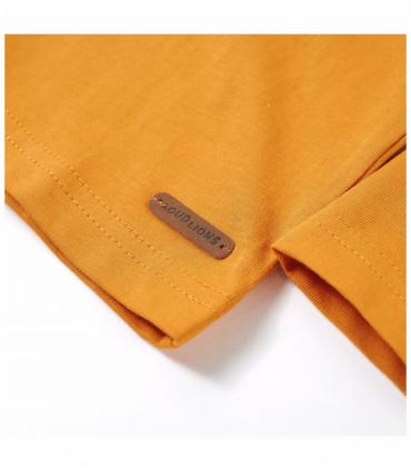 Kids' T-shirt with Long Sleeves Ochre 104