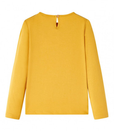 Kids' T-shirt with Long Sleeves Ochre 116