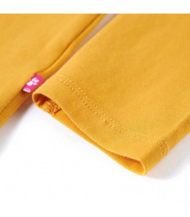Kids' T-shirt with Long Sleeves Ochre 116