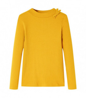 Kids' T-shirt with Long Sleeves Ochre 116