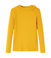 Kids' T-shirt with Long Sleeves Ochre 116