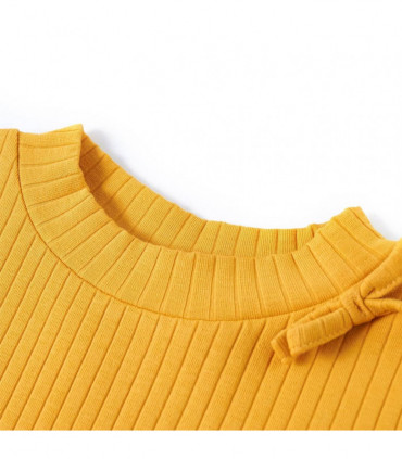 Kids' T-shirt with Long Sleeves Ochre 116