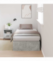 vidaXL Bed Frame Concrete grey 200 x 100 x 31.5 cm Engineered wood