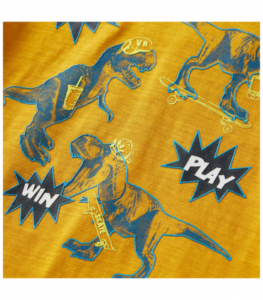 Kids' T-shirt with Long Sleeves Ochre 116