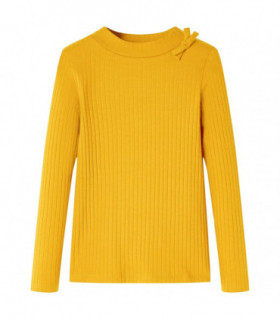 Kids' T-shirt with Long Sleeves Ochre 128