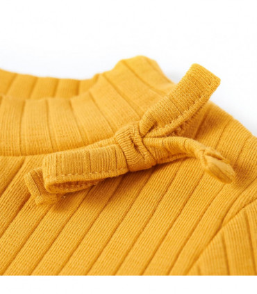 Kids' T-shirt with Long Sleeves Ochre 128