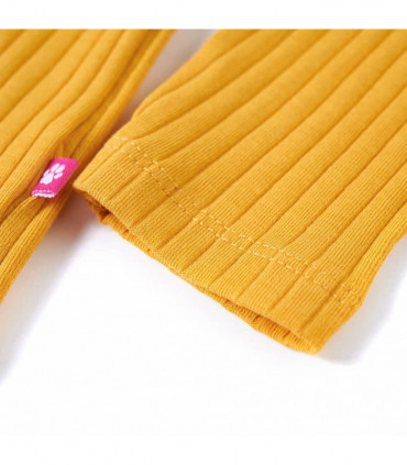 Kids' T-shirt with Long Sleeves Ochre 128