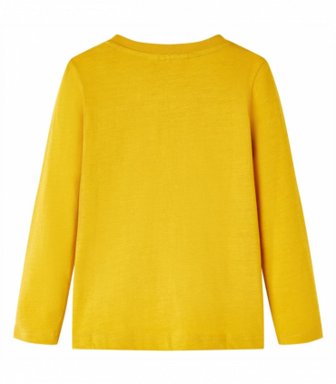 Kids' T-shirt with Long Sleeves Ochre 128