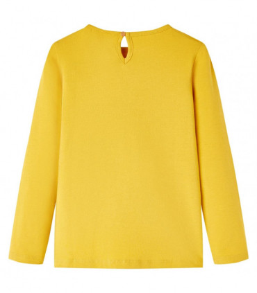 Kids' T-shirt with Long Sleeves Ochre 140