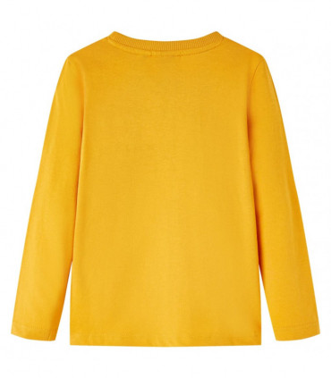 Kids' T-shirt with Long Sleeves Ochre 140