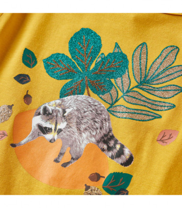 Kids' T-shirt with Long Sleeves Ochre 92