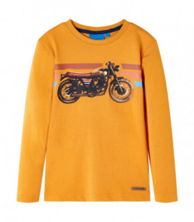 Kids' T-shirt with Long Sleeves Ochre 92