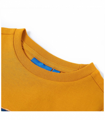 Kids' T-shirt with Long Sleeves Ochre 92