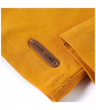Kids' T-shirt with Long Sleeves Ochre 92