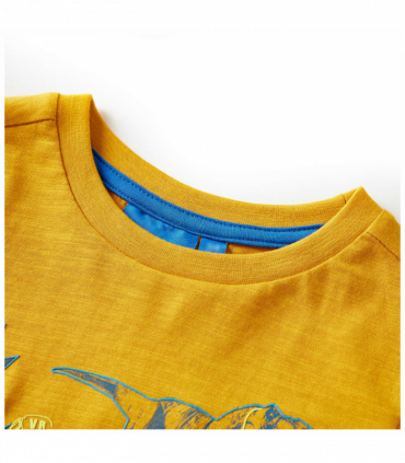 Kids' T-shirt with Long Sleeves Ochre 92