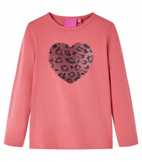 Kids' T-shirt with Long Sleeves Old Pink 104