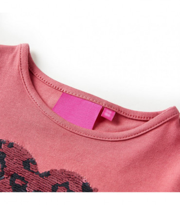 Kids' T-shirt with Long Sleeves Old Pink 104