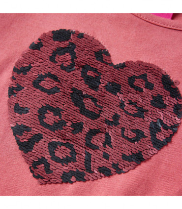 Kids' T-shirt with Long Sleeves Old Pink 104