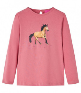 Kids' T-shirt with Long Sleeves Old Pink 104