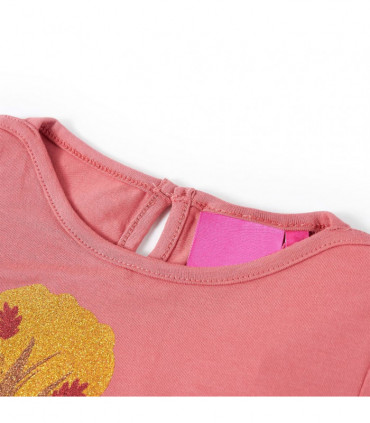 Kids' T-shirt with Long Sleeves Old Pink 116