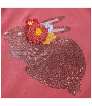 Kids' T-shirt with Long Sleeves Old Pink 116