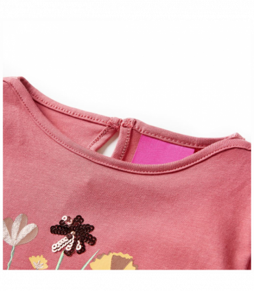 Kids' T-shirt with Long Sleeves Old Pink 92