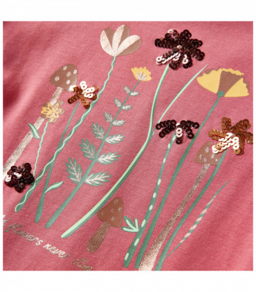 Kids' T-shirt with Long Sleeves Old Pink 92