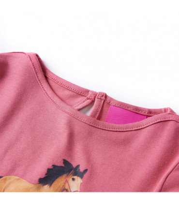 Kids' T-shirt with Long Sleeves Old Pink 92