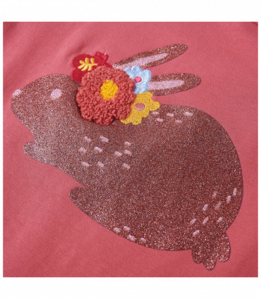 Kids' T-shirt with Long Sleeves Old Pink 92