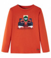 Kids' T-shirt with Long Sleeves Orange 104