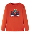 Kids' T-shirt with Long Sleeves Orange 116