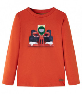 Kids' T-shirt with Long Sleeves Orange 92