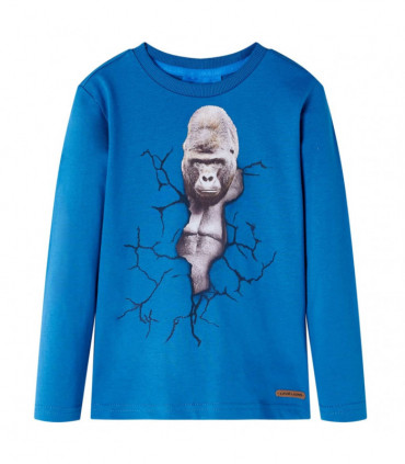 Kids' T-shirt with Long Sleeves Petrol 104