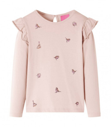 Kids' T-shirt with Long Sleeves Pink 104