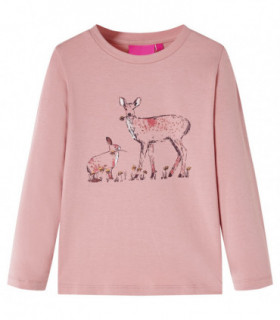 Kids' T-shirt with Long Sleeves Pink 104