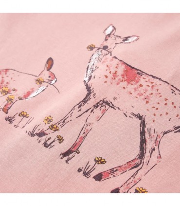 Kids' T-shirt with Long Sleeves Pink 104