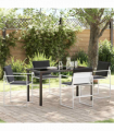 vidaXL Garden Dining Set Folding Manual 5 pcs White 140 x 70 x 73 cm