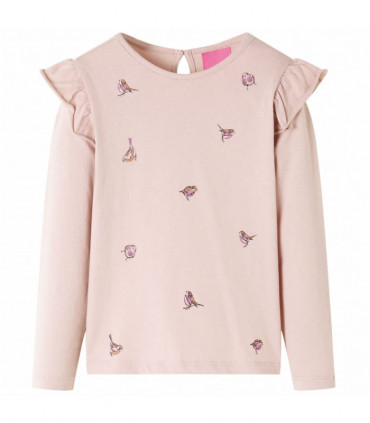 Kids' T-shirt with Long Sleeves Pink 92