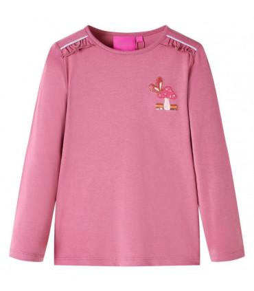 Kids' T-shirt with Long Sleeves Raspberry 104