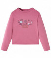 Kids' T-shirt with Long Sleeves Raspberry 116