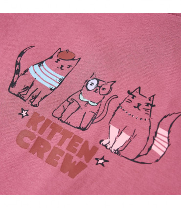 Kids' T-shirt with Long Sleeves Raspberry 116