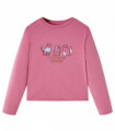 Kids' T-shirt with Long Sleeves Raspberry 128