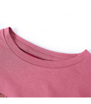 Kids' T-shirt with Long Sleeves Raspberry 128