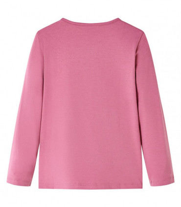 Kids' T-shirt with Long Sleeves Raspberry 128