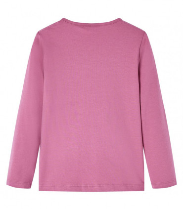 Kids' T-shirt with Long Sleeves Raspberry 92