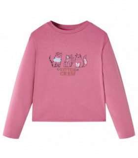Kids' T-shirt with Long Sleeves Raspberry 92