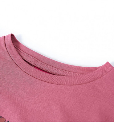 Kids' T-shirt with Long Sleeves Raspberry 92