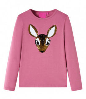 Kids' T-shirt with Long Sleeves Raspberry 92