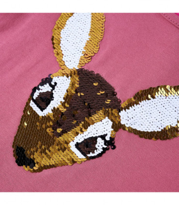 Kids' T-shirt with Long Sleeves Raspberry 92